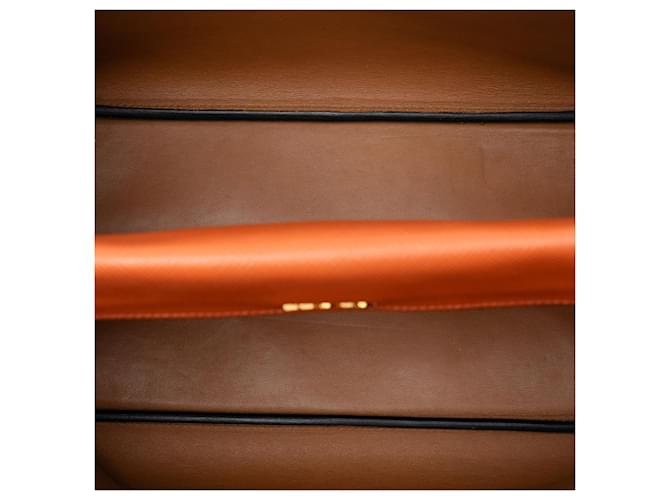 Borsa Double Saffiano Cuir Prada Medium Arancione - vista 4