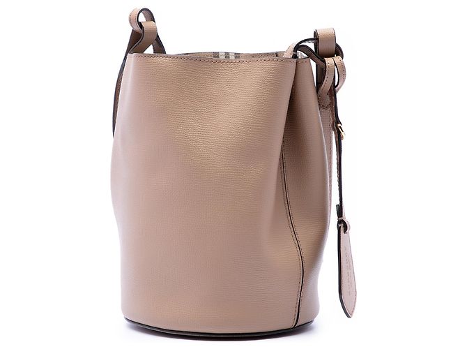 Borsa a secchiello Lorne in pelle marrone Burberry - vista 2