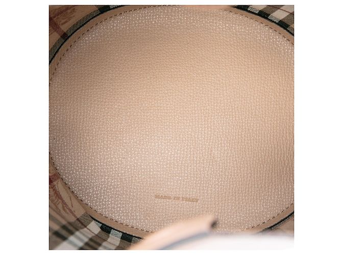 Borsa a secchiello Lorne in pelle marrone Burberry - vista 4
