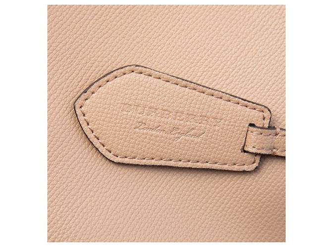 Borsa a secchiello Lorne in pelle marrone Burberry - vista 5