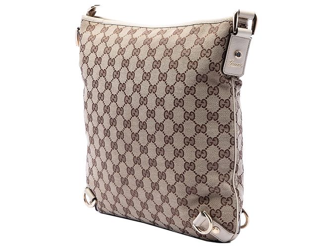 Borsa a tracolla Abbey D Ring in tela GG Gucci beige - vista 2