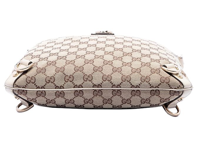 Borsa a tracolla Abbey D Ring in tela GG Gucci beige - vista 3