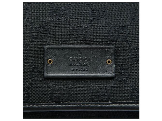 Borsa a tracolla Gucci GG Canvas nera Nero - vista 5