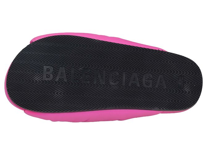 Sandali slide in pelle Balenciaga Rosa acceso Taglia 36 - vista 5