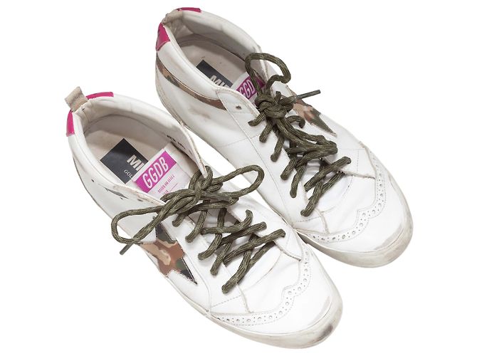 High-Top Sneaker Golden Goose White & Multicolor Größe 8 Weiß - Ansicht 2