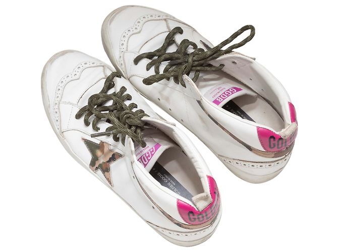 High-Top Sneaker Golden Goose White & Multicolor Größe 8 Weiß - Ansicht 3