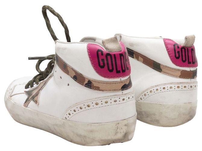 High-Top Sneaker Golden Goose White & Multicolor Größe 8 Weiß - Ansicht 4