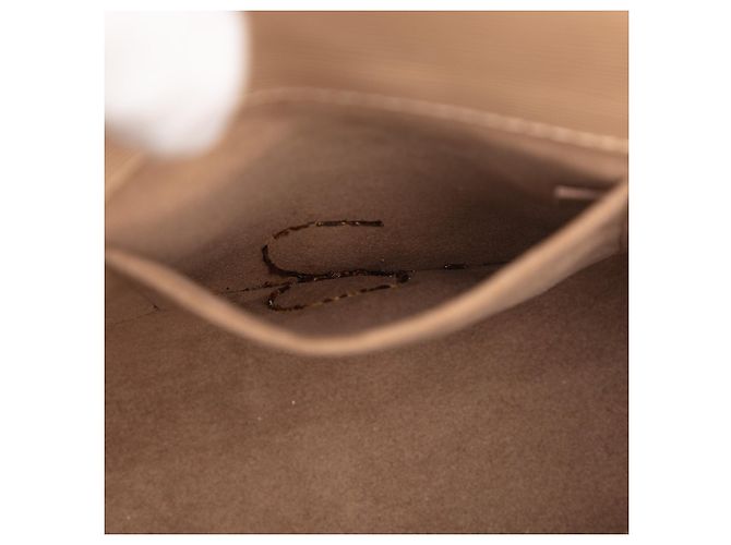 Borsa Louis Vuitton Epi Marly MM Beige - vista 5