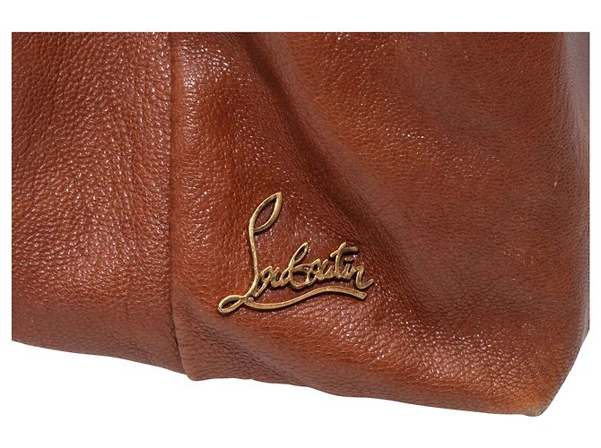 Borsa Christian Louboutin in pelo di pony sfumato marrone e nero - vista 6