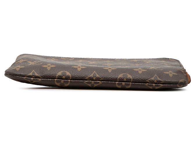 Clutch marrone Louis Vuitton Monogram Etui Voyageur PM - vista 3