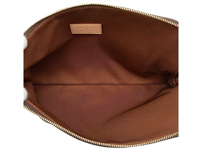 Clutch marrone Louis Vuitton Monogram Etui Voyageur PM - vista 4