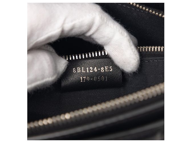 Borsa Fendi Medium Leather Pompom By The Way nera Nero - vista 6