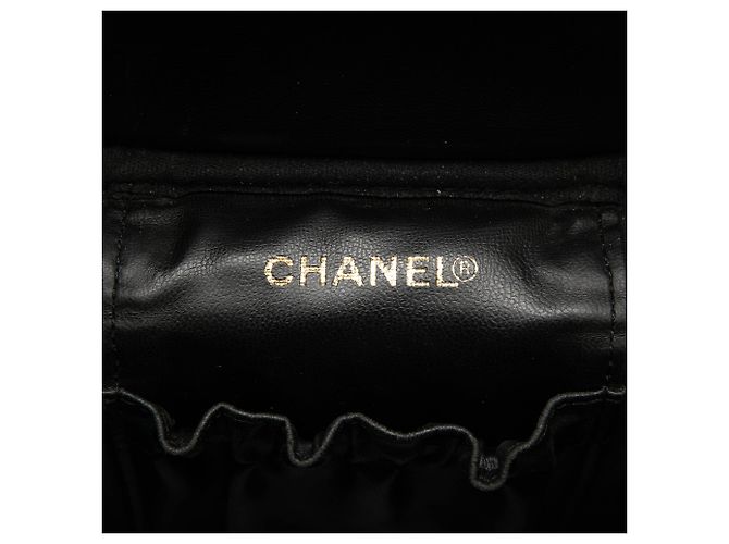 Vanity Beauty Case Chanel CC Caviar Nero - vista 5