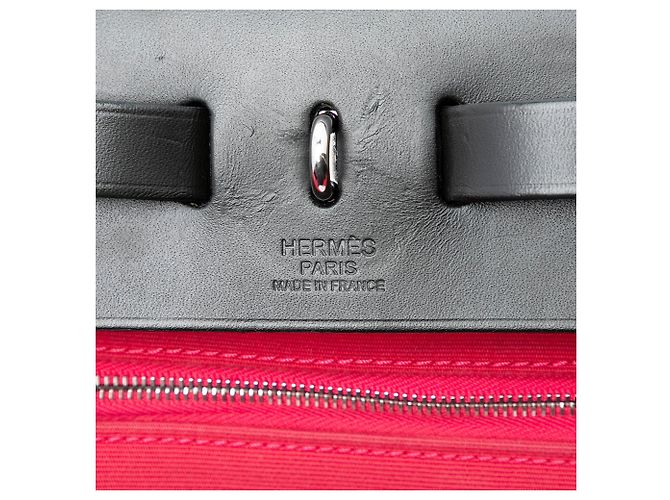 Borsa Hermès Toile Herbag Zip 31 rosa - vista 5