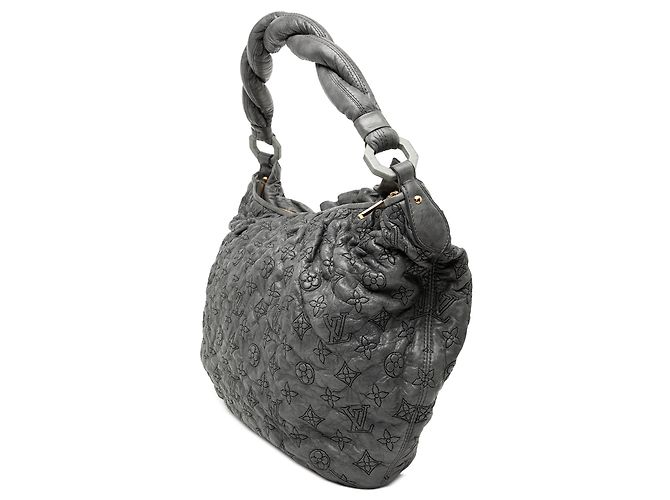 Borsa Hobo Louis Vuitton Monogram Olympe Nimbus GM Grigia Grigio - vista 2