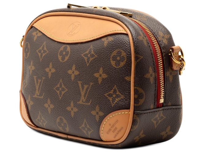 Borsa a tracolla Louis Vuitton Monogram Mini Deauville marrone - vista 2