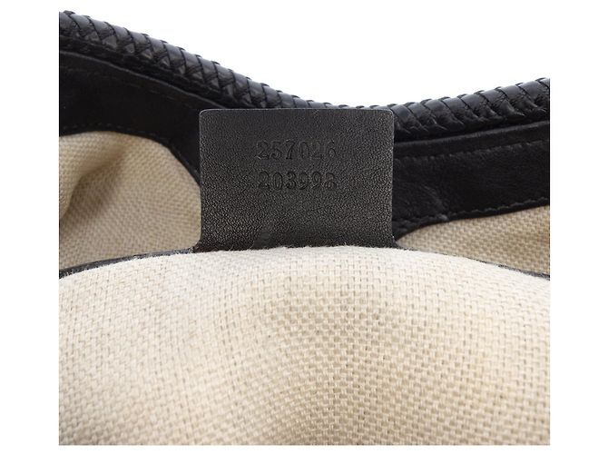 Borsa a tracolla Marrakech in pelle nera Gucci Nero - vista 6