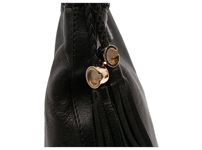 Borsa a tracolla Marrakech in pelle nera Gucci Nero - vista 7