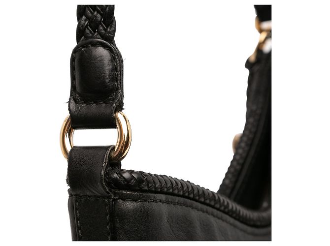 Borsa a tracolla Marrakech in pelle nera Gucci Nero - vista 9