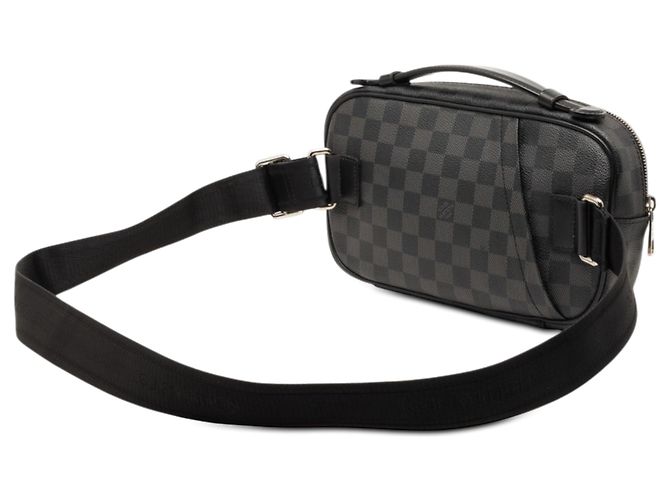 Borsa a tracolla Louis Vuitton Damier Graphite Ambler nera Nero - vista 2