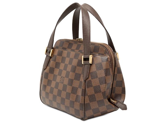 Borsa Louis Vuitton Damier Ebene Belem PM Marrone - vista 2