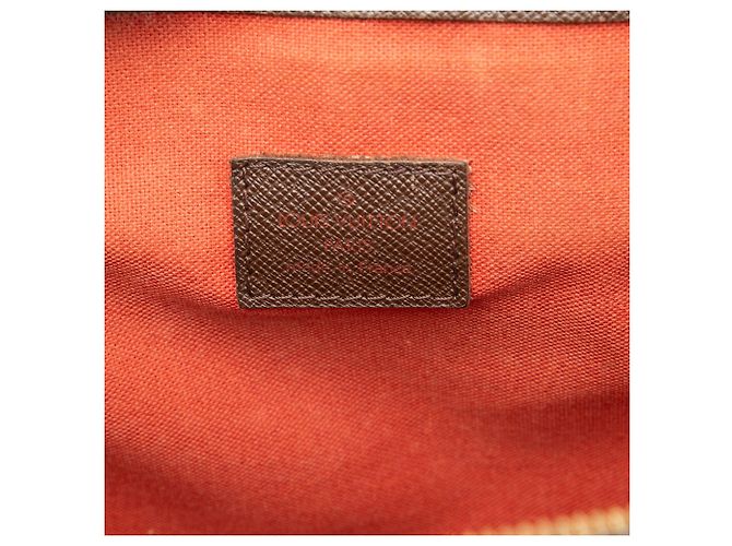 Borsa Louis Vuitton Damier Ebene Belem PM Marrone - vista 5