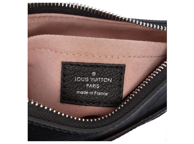 Borsa Louis Vuitton Epi Marellini nera Nero - vista 5