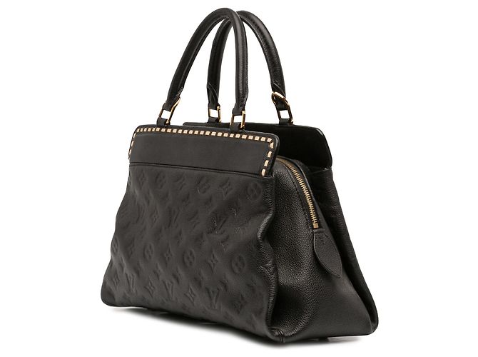 Borsa Louis Vuitton Monogram Empreinte Vosges MM nera Nero - vista 2