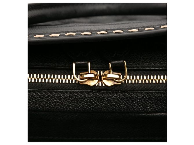 Borsa Louis Vuitton Monogram Empreinte Vosges MM nera Nero - vista 7