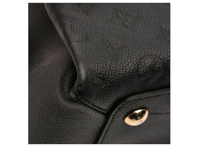 Borsa Louis Vuitton Monogram Empreinte Vosges MM nera Nero - vista 9
