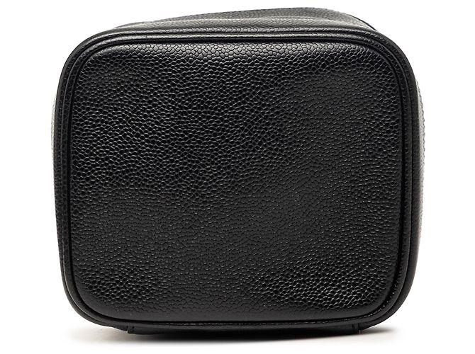 Vanity Beauty case Chanel CC Caviar nero - vista 3