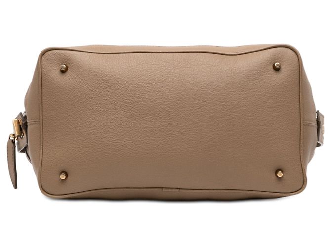 Brauner Burberry Kirley Satchel aus Leder Medium - Ansicht 3