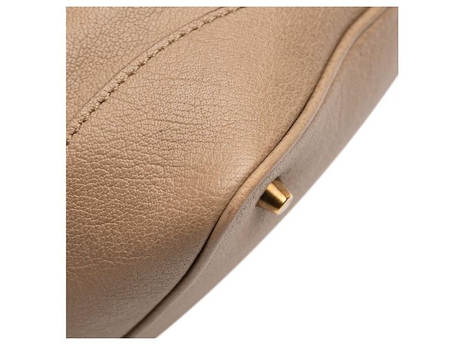 Brauner Burberry Kirley Satchel aus Leder Medium - Ansicht 8