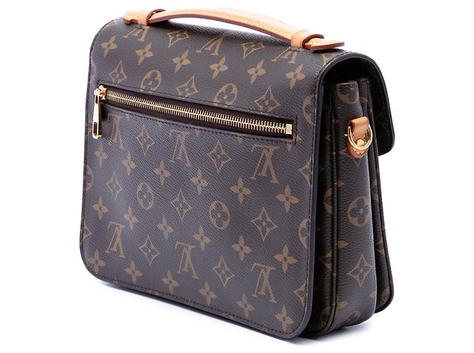 Borsa Louis Vuitton Monogram Pochette Metis marrone - vista 2