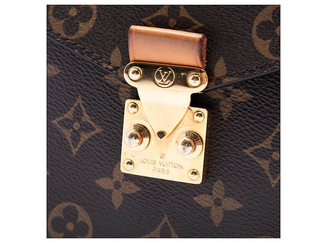 Borsa Louis Vuitton Monogram Pochette Metis marrone - vista 5