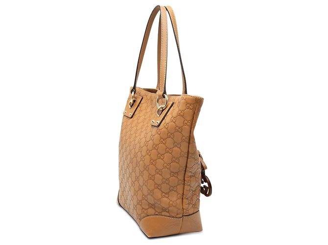 Tote Medium Guccissima GG Charm Marrone Gucci - vista 2