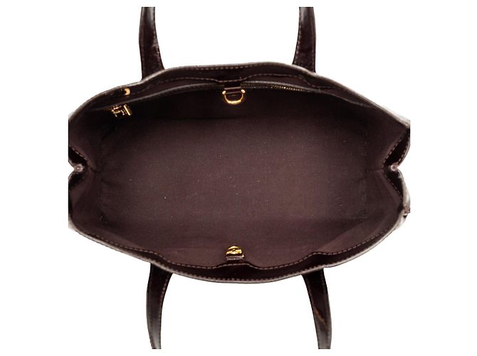 Borsa Louis Vuitton Monogram Vernis Wilshire PM viola Porpora - vista 4