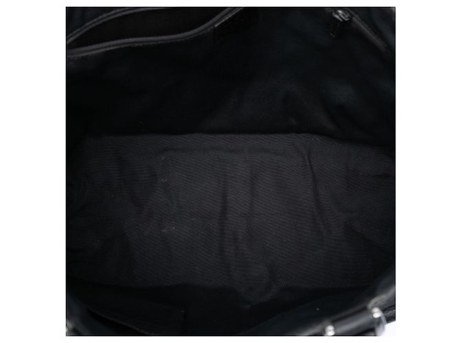 Tote Abbey in tela GG Gucci nera con tasca e anello a D Nero - vista 4