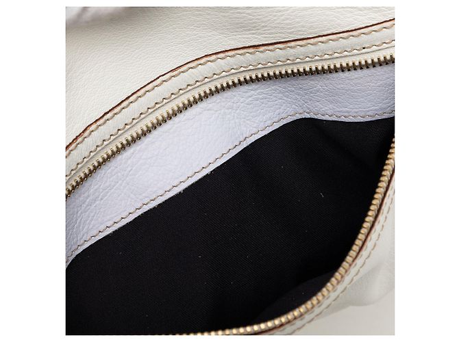 Borsa a tracolla Gucci Calfskin Web Capri Ranch Kid bianca Bianco - vista 5