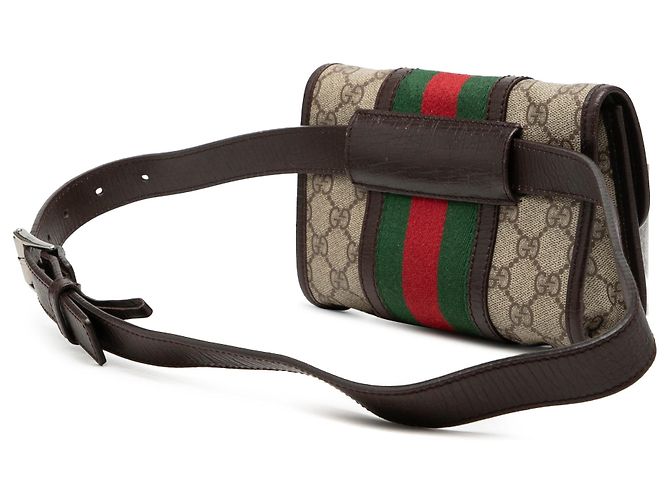 Borsa a tracolla Gucci GG Supreme beige - vista 2