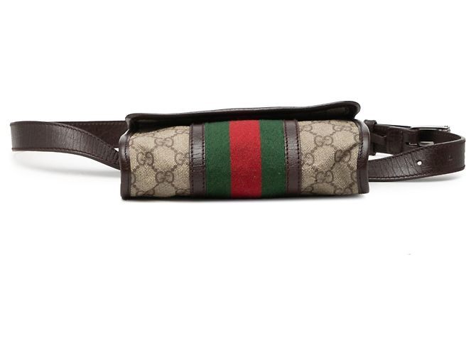 Borsa a tracolla Gucci GG Supreme beige - vista 3