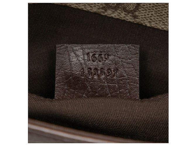 Borsa a tracolla Gucci GG Supreme beige - vista 6