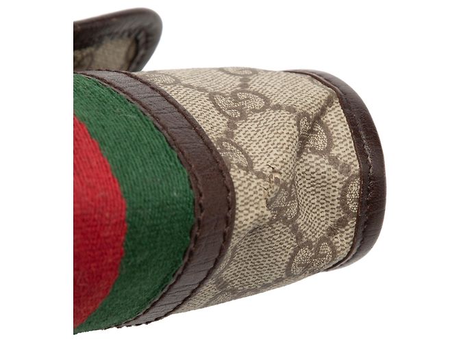 Borsa a tracolla Gucci GG Supreme beige - vista 7