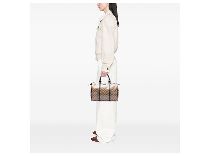 Borsa Boston Gucci Medium GG Crystal Joy beige - vista 6