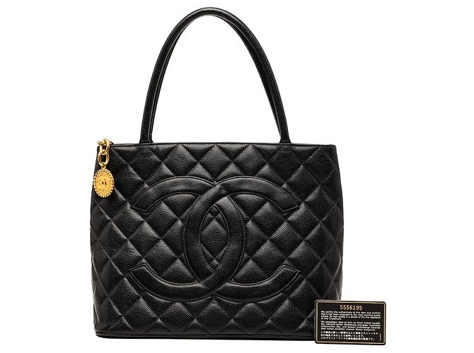 Chanel Caviar Medallion Tote Schwarz - Ansicht 8