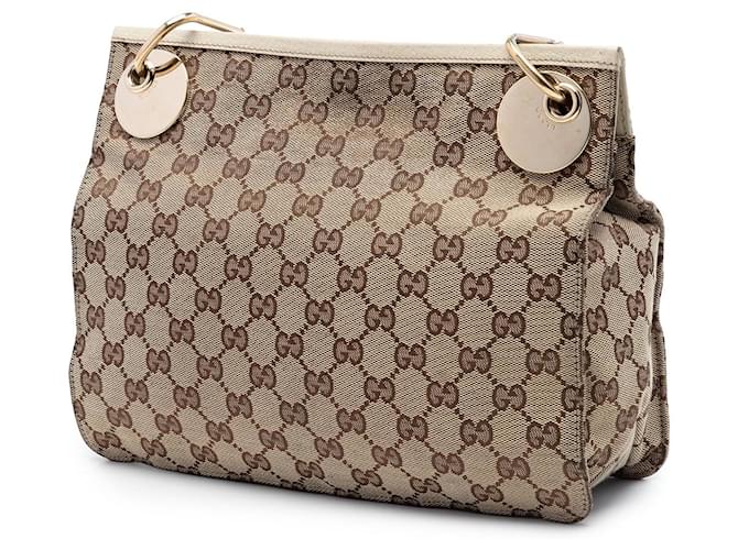 Borsa a tracolla Gucci GG Canvas Eclipse beige - vista 2