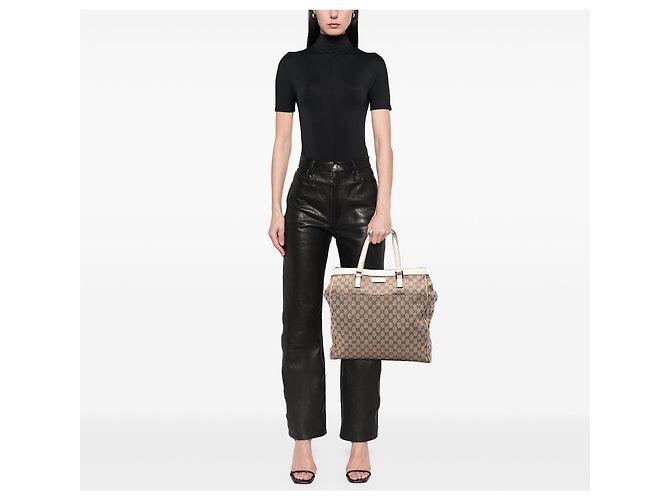 Tote Gucci GG Canvas beige - vista 5