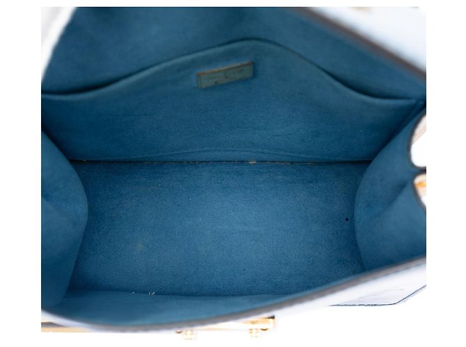 Borsa Louis Vuitton Monogram Vernis Spring Street blu - vista 4