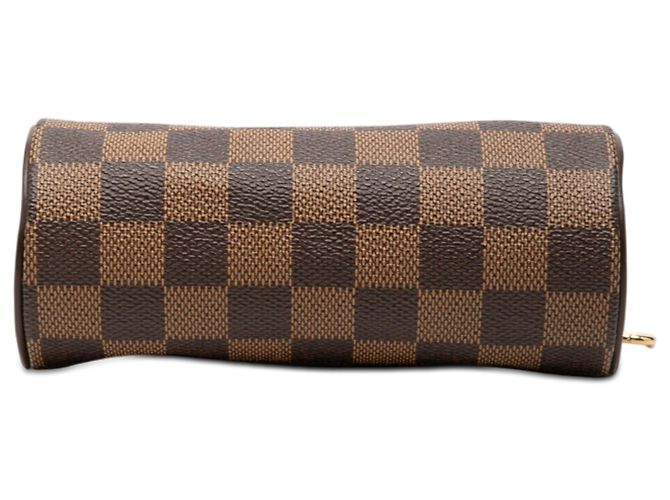 Borsa a mano Papillon Louis Vuitton Damier Ebene marrone - vista 3