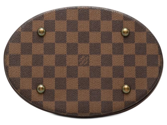Bucket Borsa a secchiello Marais Damier Ebene marrone Louis Vuitton - vista 3